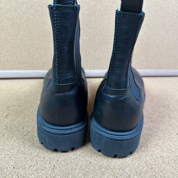 Beaumont Organic Milan Chelsea Boot in Black Italian Leather Size UK 7 / US 9 - Picture 4 of 7